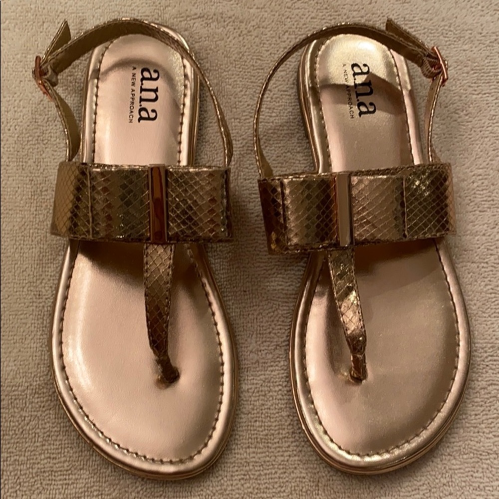 Rose gold sandals. Size 7.5.